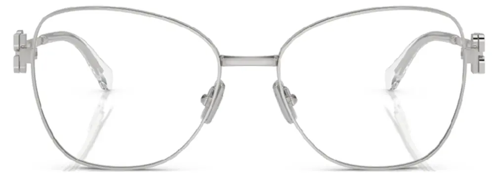 Kính Miu Miu Butterfly Silver Geometric Eyeglasses ‘Silver’ VMU-50XV-6926