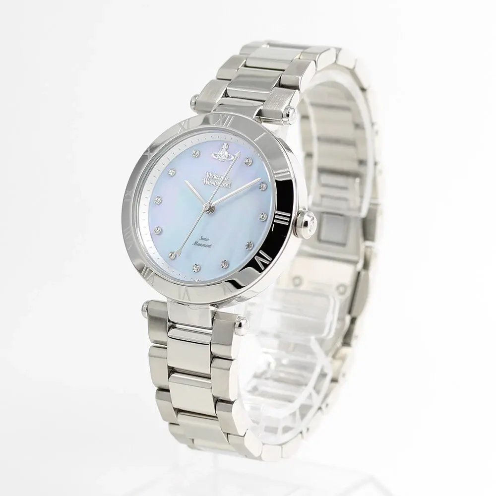Đồng Hồ Vivienne Westwood Quartz Analog 'Light Blue' VV206BLSL - Ảnh 2
