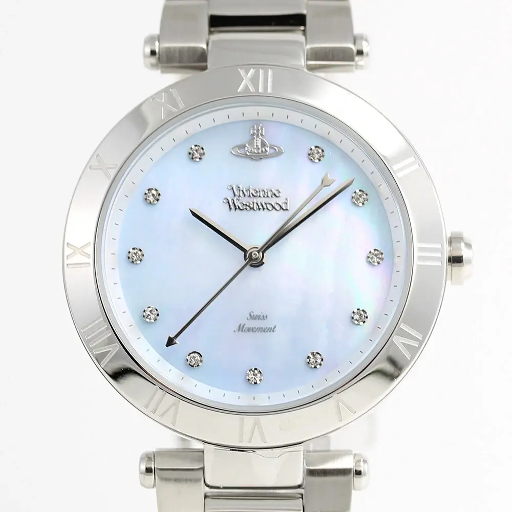 Đồng Hồ Vivienne Westwood Quartz Analog 'Light Blue' VV206BLSL - Ảnh 3