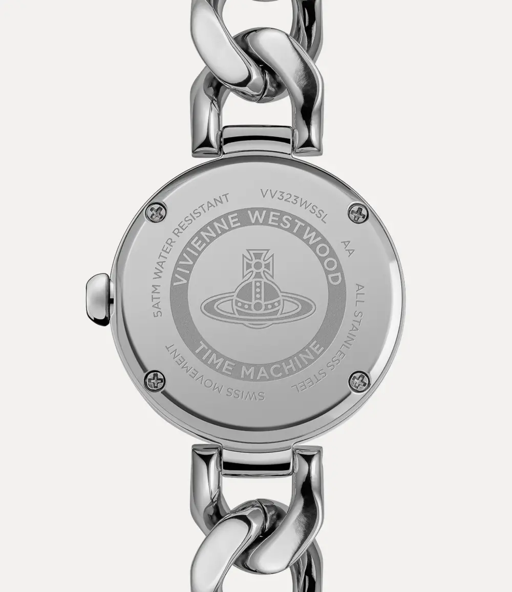 Đồng Hồ Vivienne Westwood Orb Button 'Silver' VV323WSSL - Ảnh 4