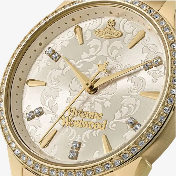 Đồng Hồ Vivienne Westwood Little Wallace 'Gold' VV327LCPGD - Ảnh 2
