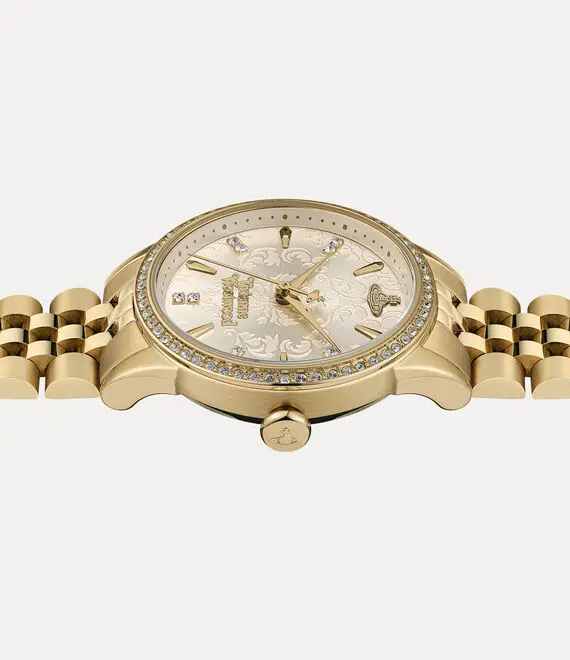 Đồng Hồ Vivienne Westwood Little Wallace 'Gold' VV327LCPGD - Ảnh 4