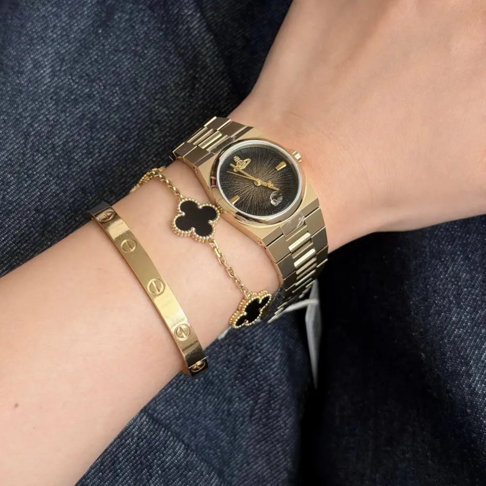 Đồng Hồ Vivienne Westwood The Hoxton 'Black Gold' VV332MTGD - Ảnh 3