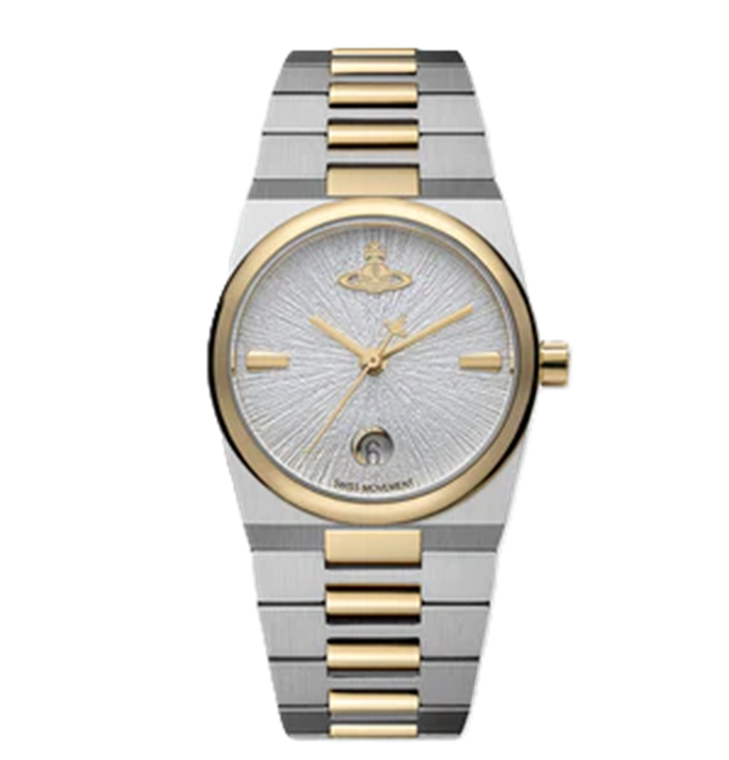 Đồng Hồ Vivienne Westwood Hoxton Dual Tone 'Silver' VV332SLSG