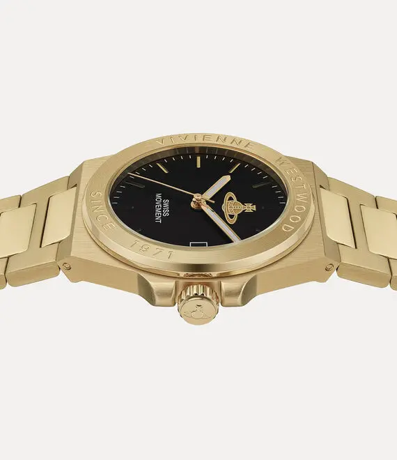 Đồng Hồ Vivienne Westwood Hanwell Watch 'Gold' VV335BKGD - Ảnh 2