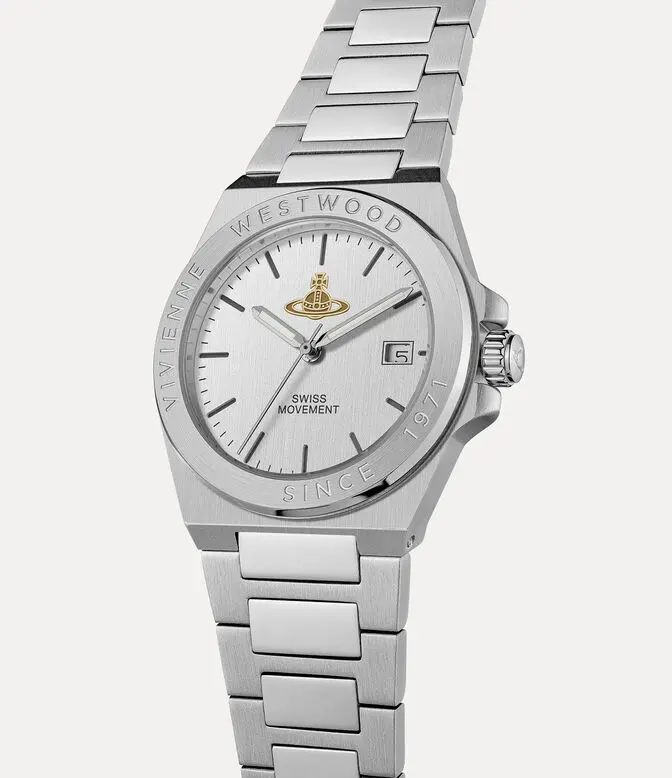 Đồng Hồ Vivienne Westwood Hanwell Watch 'Silver' VV335SLSL - Ảnh 4