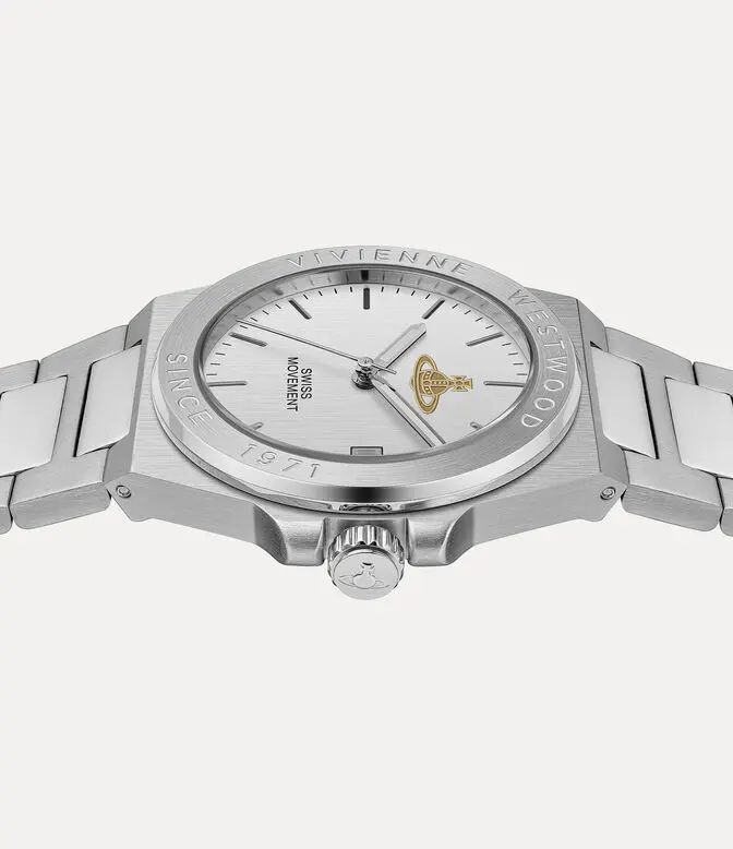 Đồng Hồ Vivienne Westwood Hanwell Watch 'Silver' VV335SLSL - Ảnh 5