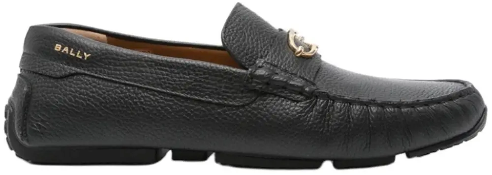 Giày Bally Leather Loafers 'Black' 6307104