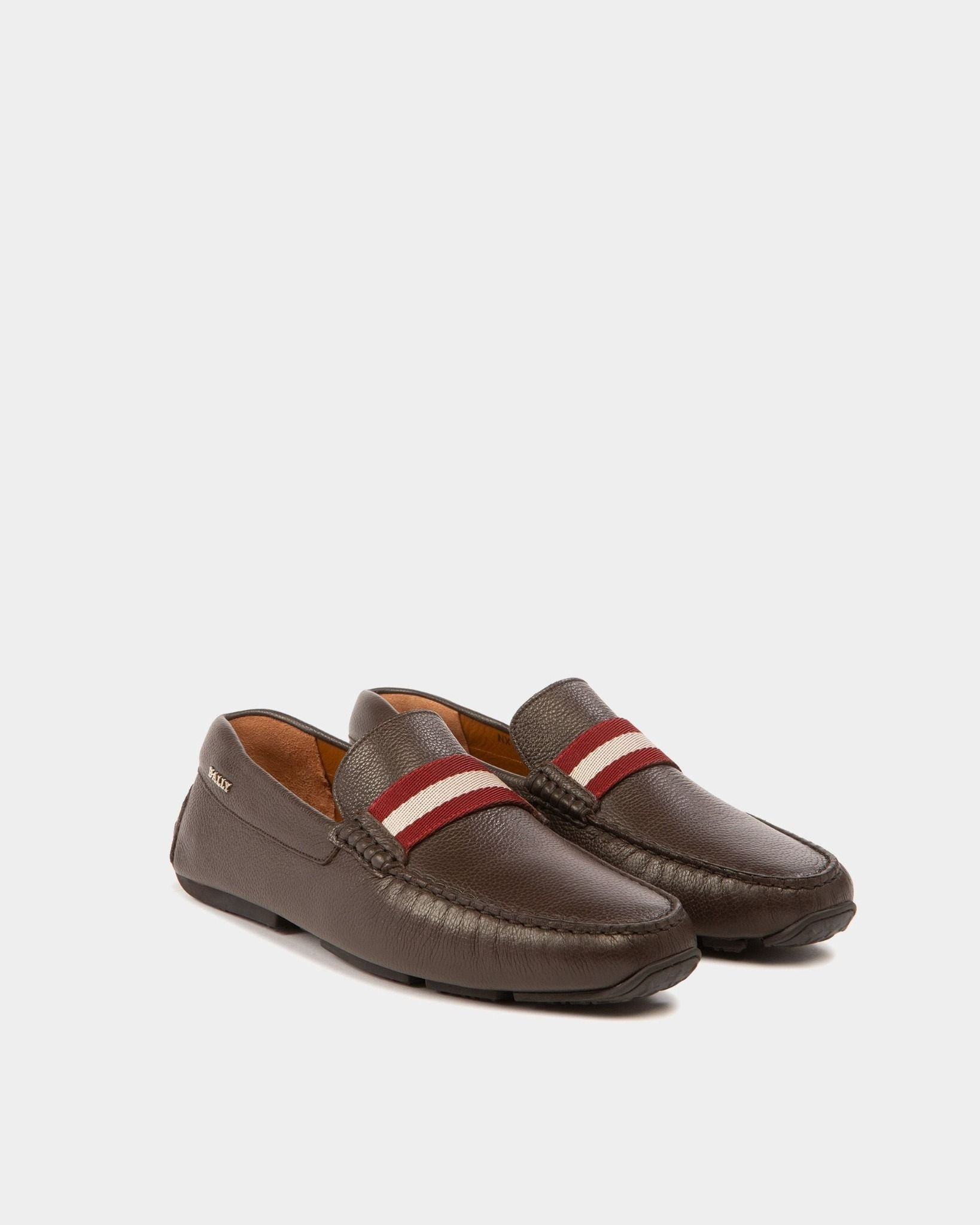 Giày Bally Pearce Leather Drivers 'Brown' 6206928 - Ảnh 4