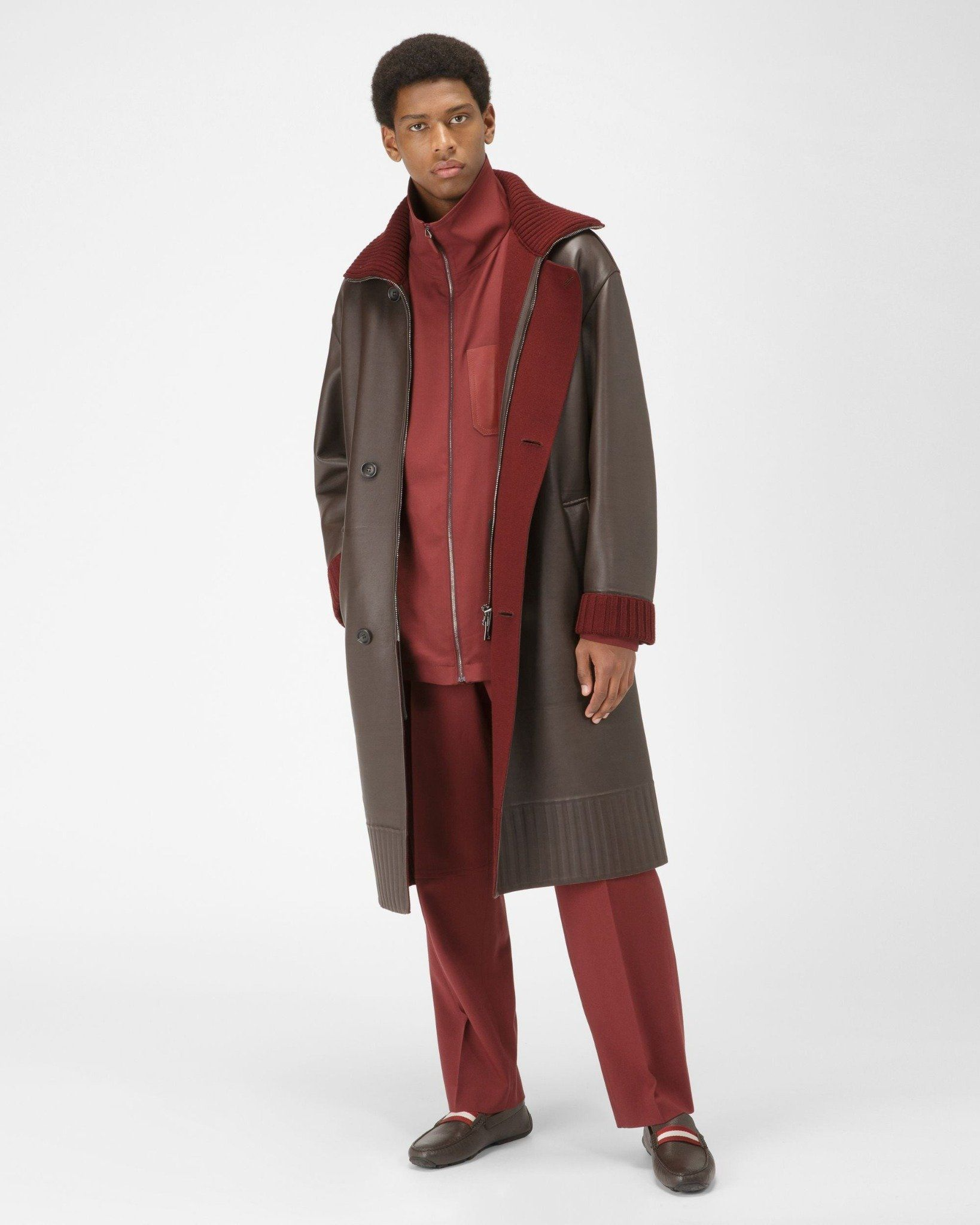 Giày Bally Pearce Leather Drivers 'Brown' 6206928 - Ảnh 3