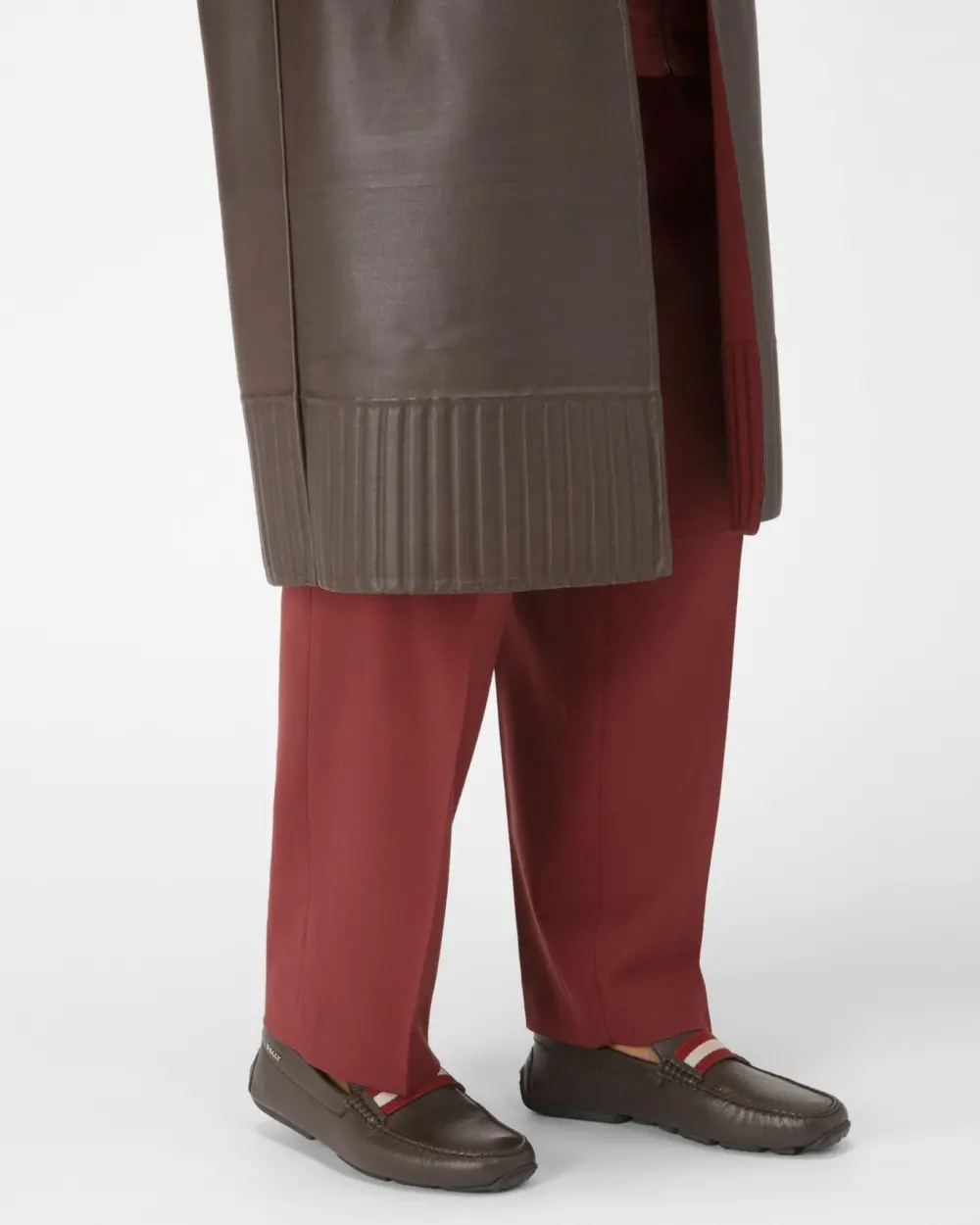 Alternative view of Giày Bally Pearce Leather Drivers 'Brown' 6206928