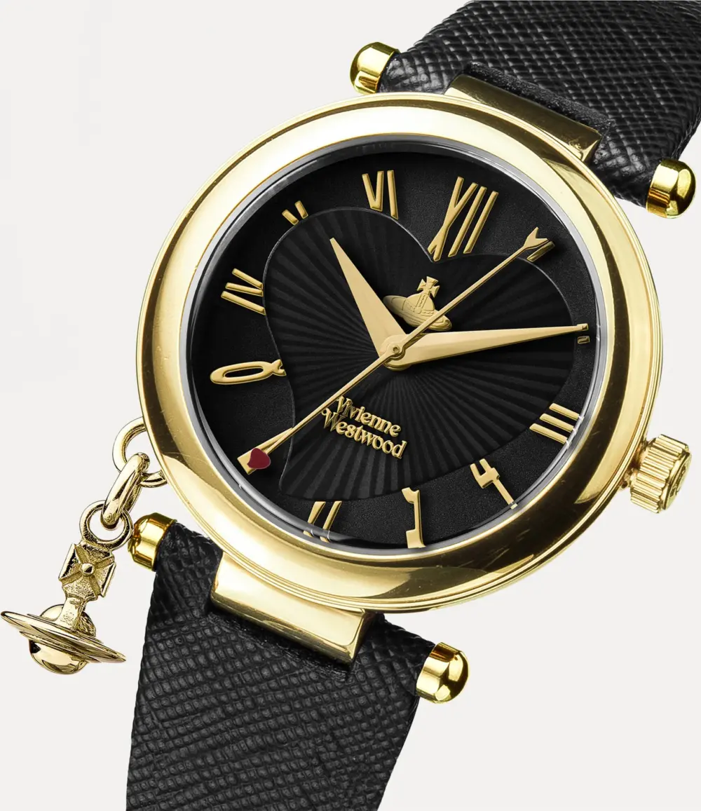 Đồng Hồ Vivienne Westwood Orb Heart 'Black' VV006GDBLKXXXGDBK - Ảnh 3