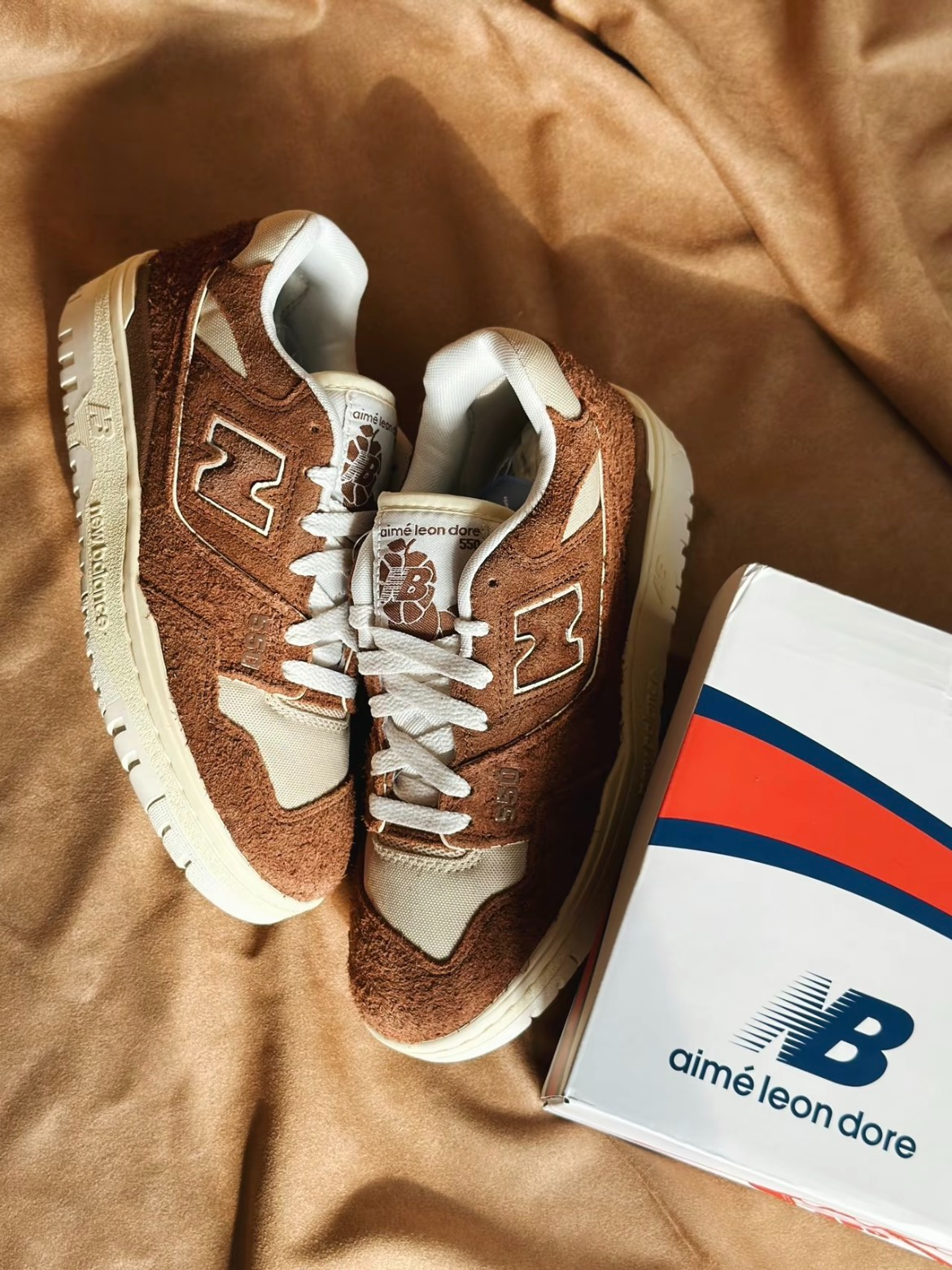 Giày New Balance x Aime Leon Dore 550 ‘Brown’ BB550DB1 - Ảnh 6