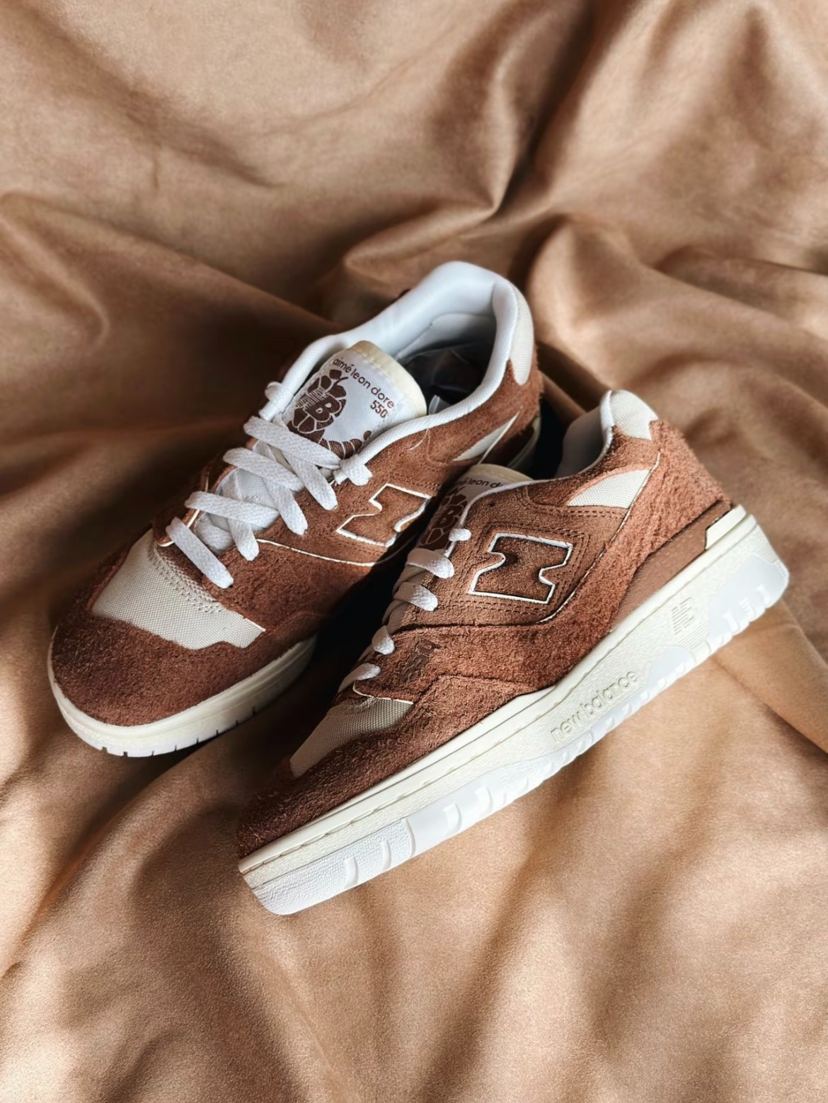 Giày New Balance x Aime Leon Dore 550 ‘Brown’ BB550DB1 - Ảnh 4