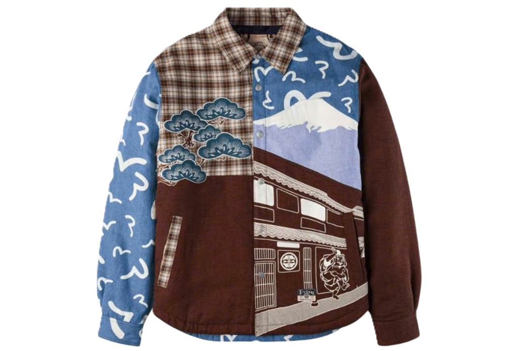 Áo Evisu FW25 Seagull Pattern Lapel Jacket 2EAHTM5SJ1046RXCQ