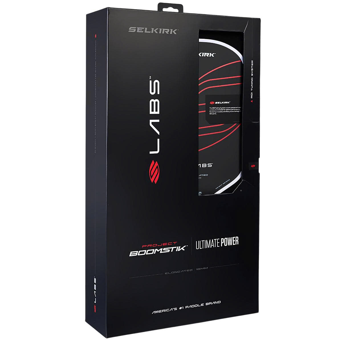 Vợt Pickleball Selkirk LABS Project Boomstik Asia Elongated 16mm ‘Red White’ - Ảnh 4