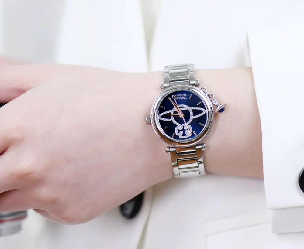 Đồng Hồ Nữ Vivienne Westwood Kensiston 'Navy' VV006DBLSL - Ảnh 2