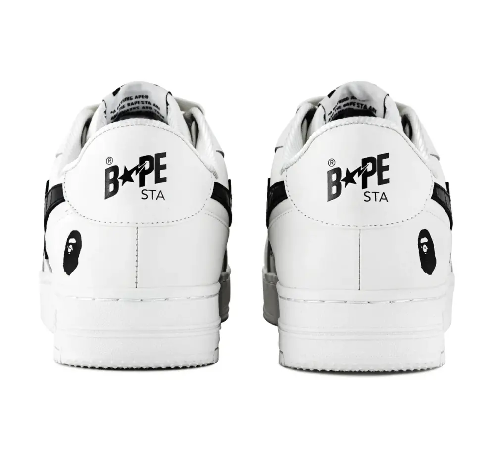 Giày Bape Sta Icon #1 ‘Black White’ 0ZXSHM191306O - Ảnh 3