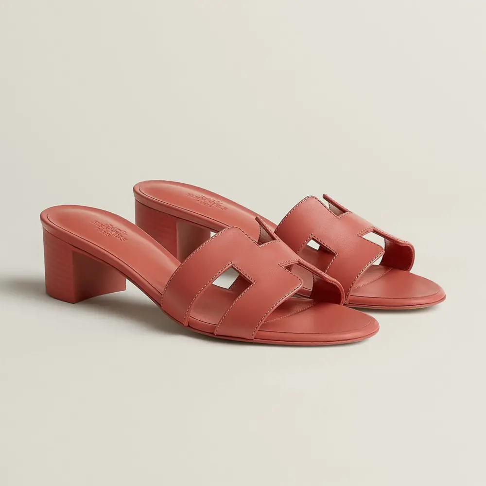 Dép Hermes Oasis Sandal 'Rouge Tomette' H141146ZvD6360 - Ảnh 3