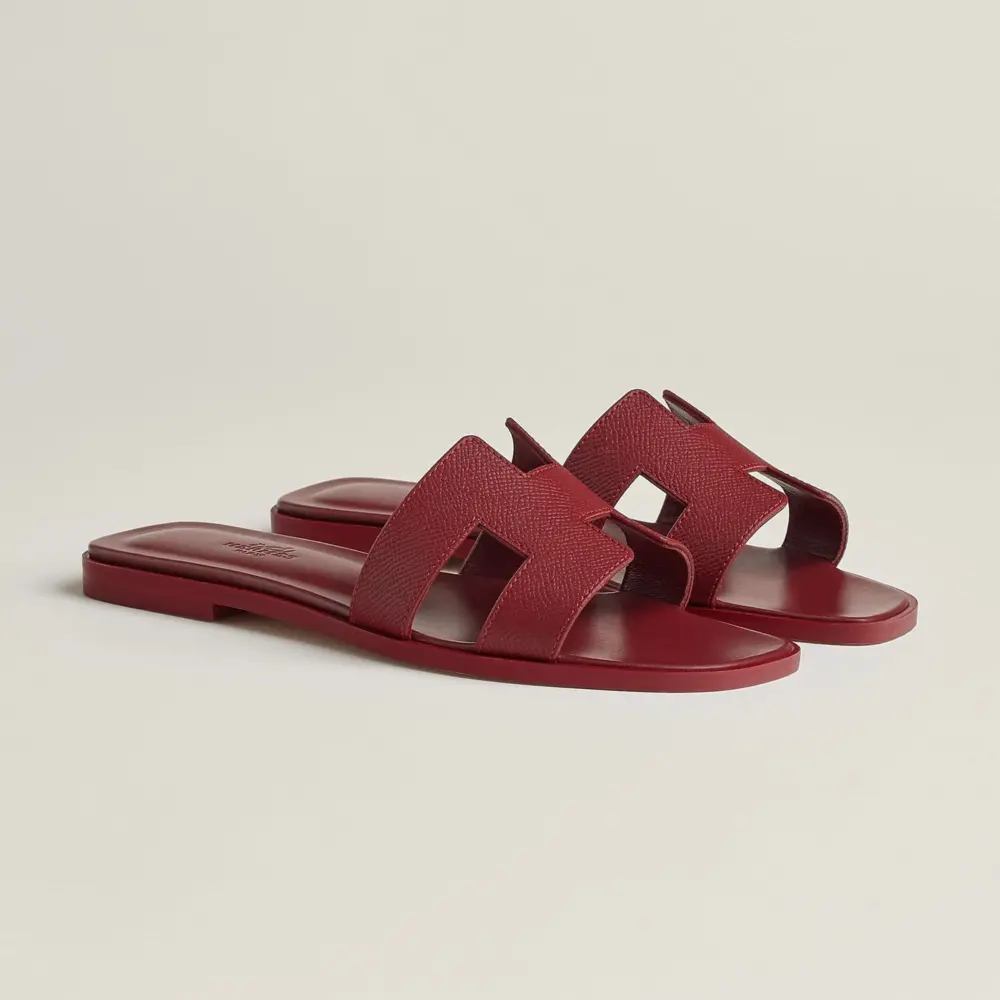 Dép Hermes Oran Sandal 'Rouge H' H202272ZvL1375 - Ảnh 3