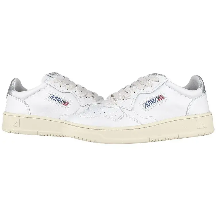 Giày Autry Medalist Low Leather ‘White Silver’ AULM-LL05 - Ảnh 4