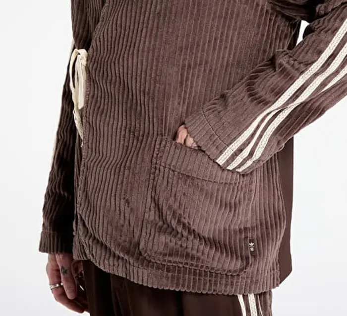 Áo Adidas Originals CLOT BY EDISON CHEN FW25 'Dark Brown' JM2827 - Ảnh 4