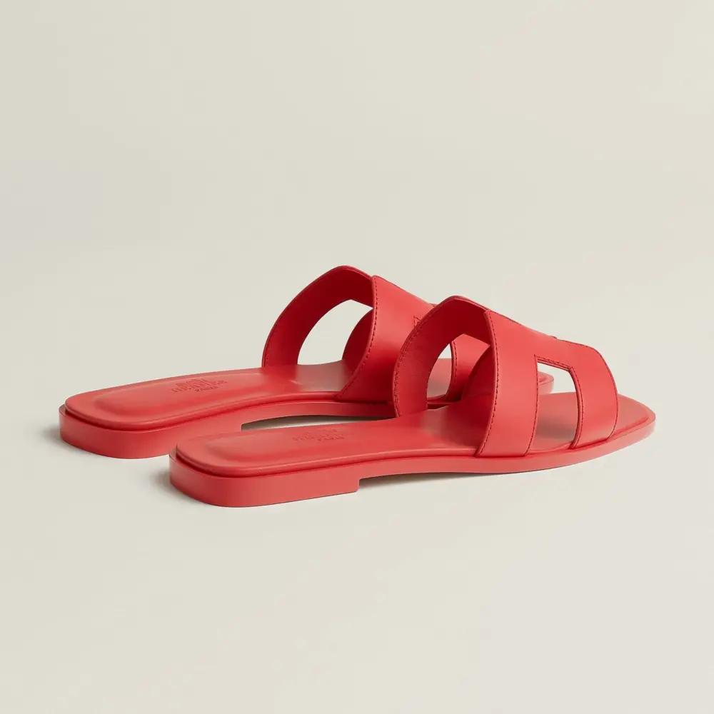 Dép Hermes Oran Sandal 'Rose Vermillon' H202230ZvEL375 - Ảnh 3