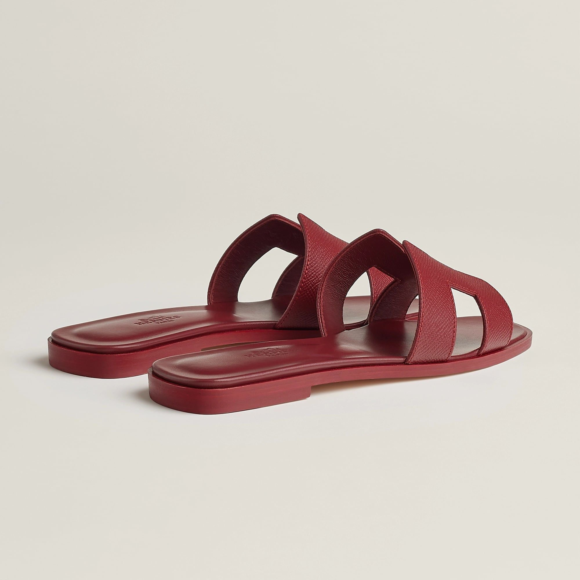 Alternative view of Dép Hermes Oran Sandal 'Rouge H' H202272ZvL1375