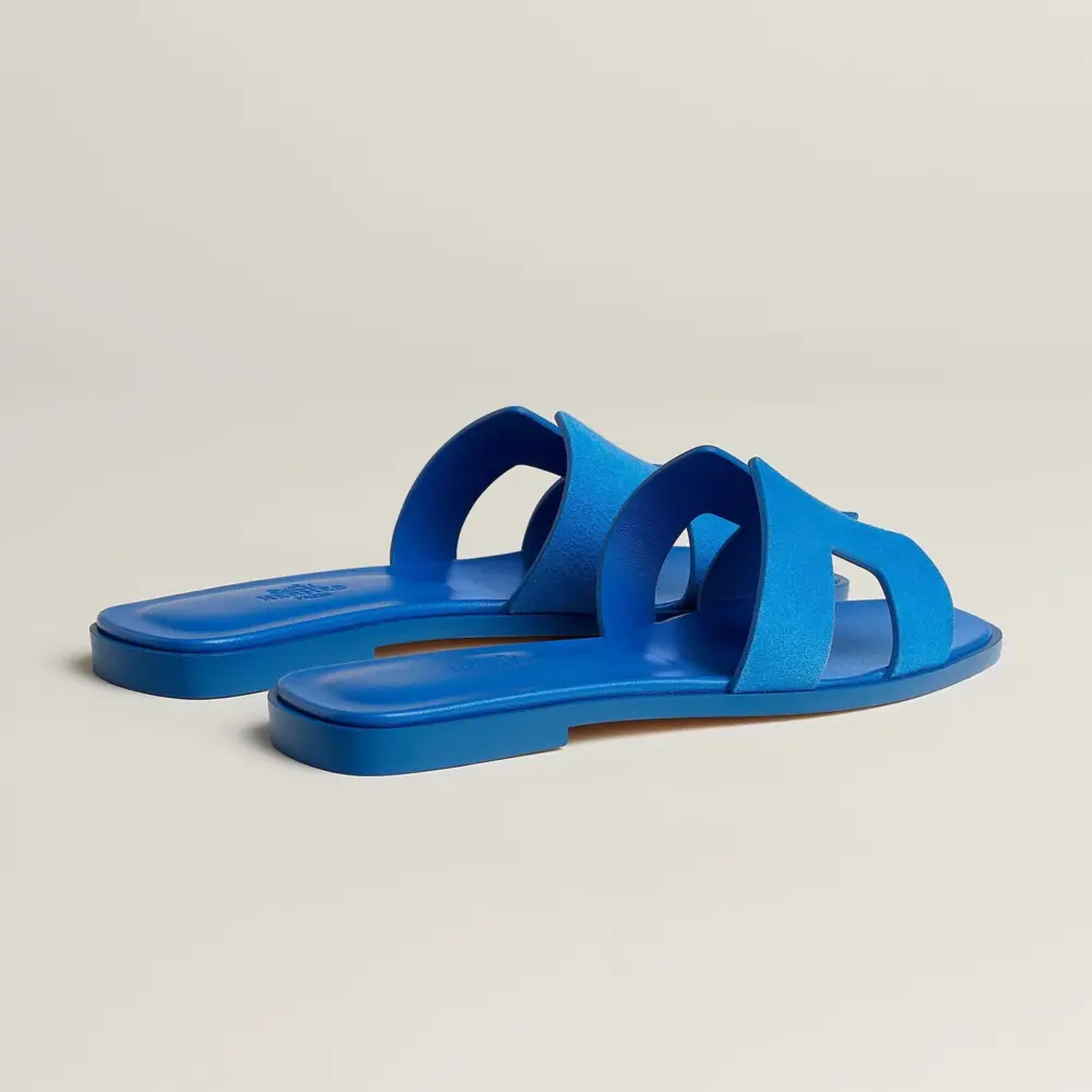Dép Hermes Oran Sandal 'Bleu Pacifique' H221208ZvUB370 - Ảnh 3