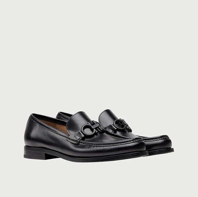 Alternative view of Giày Salvatore Ferragamo Loafer Gancini 'Black' 02C506-732384