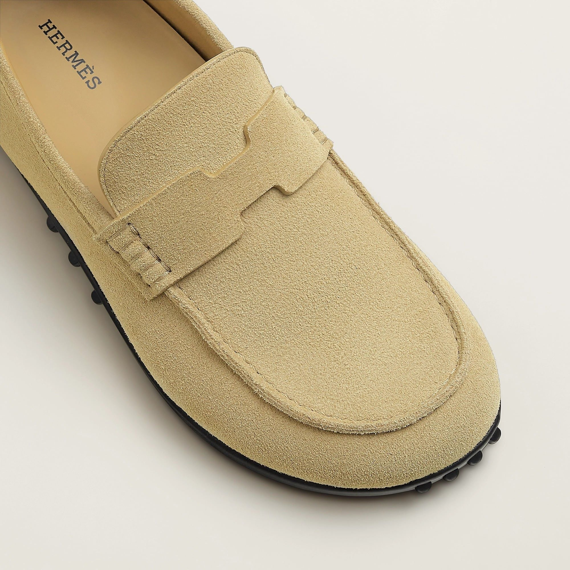 Alternative view of Giày Hermes Lazy Loafer 'Beige Albâtre' H252020ZvVD350