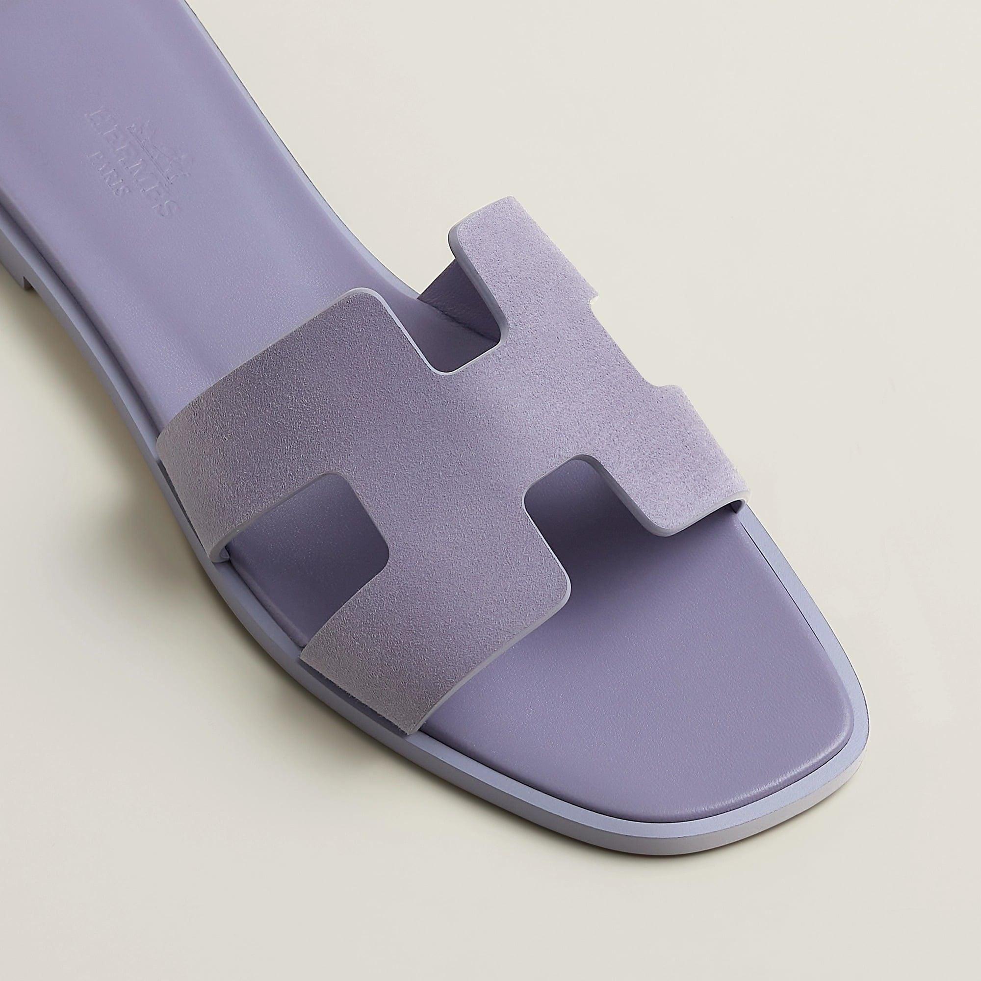 Alternative view of Dép Hermes Oran Sandal 'Violet Glycine' H221208ZvVY365