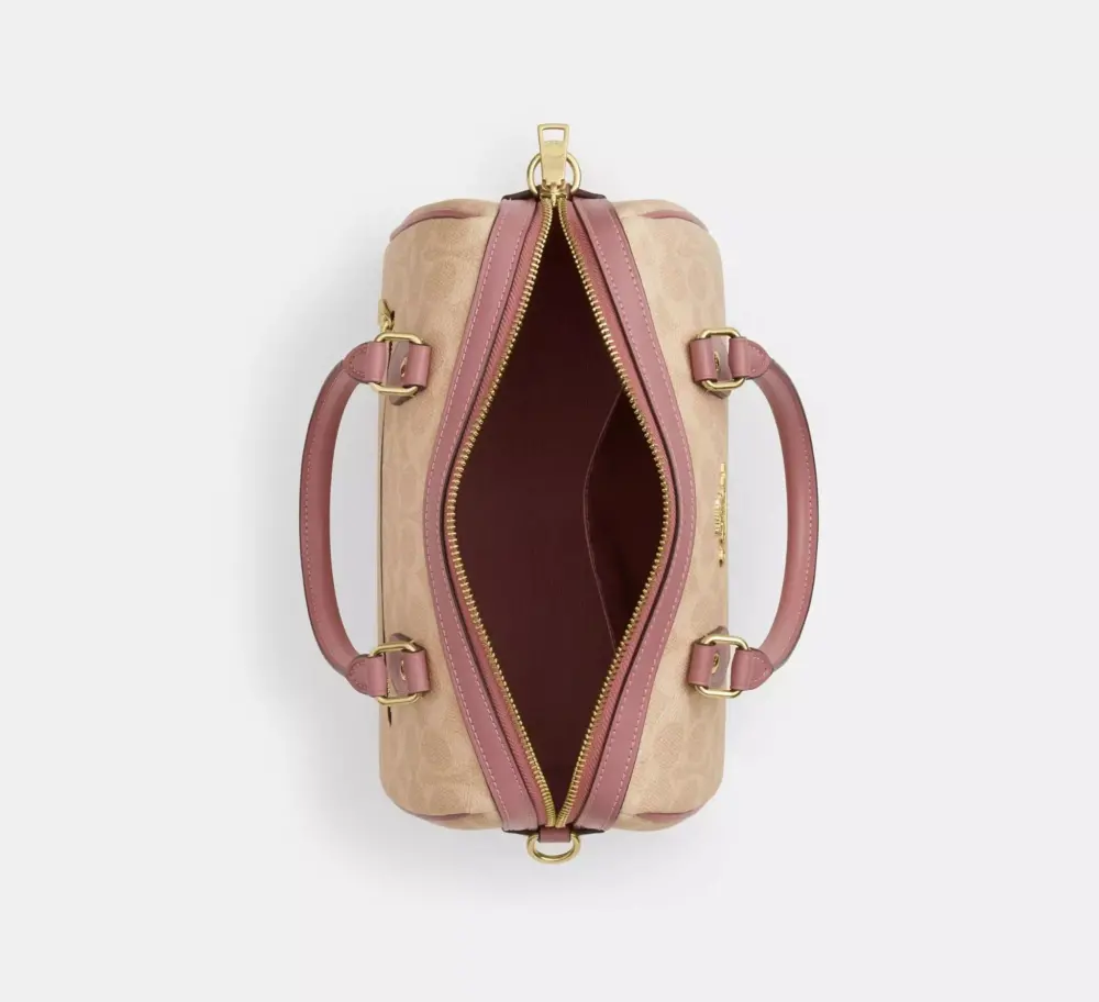 Alternative view of Túi Coach Rowan Satchel Bag 'Sand Peony' CDB21-IMY6J