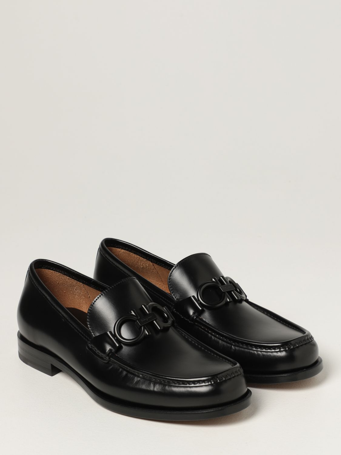 Giày Salvatore Ferragamo Loafer Gancini 'Black' 02C506-732384 - Ảnh 3