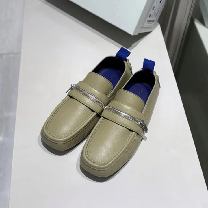 Alternative view of Giày Burberry Sage Leather Zip Detail ‘Green’ 8088132