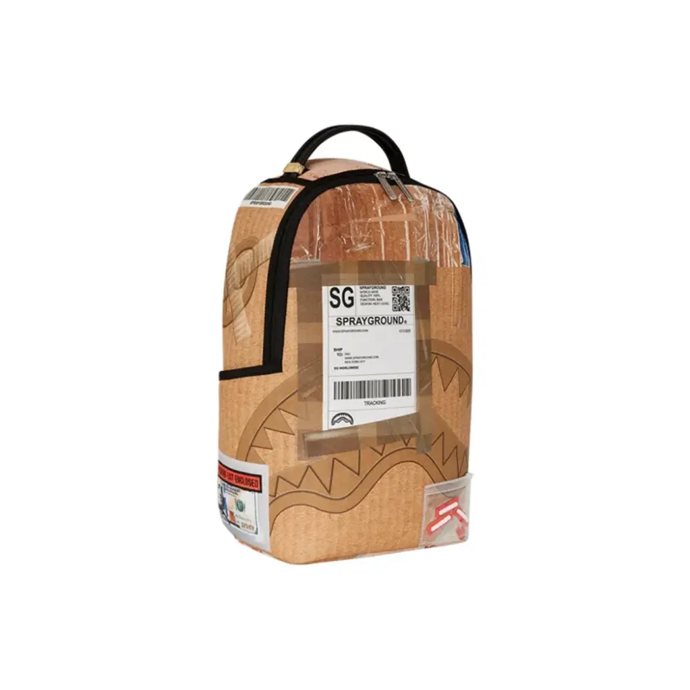 Balo Sprayground PVC Backpack ‘Brown’ W1145718 - Ảnh 3