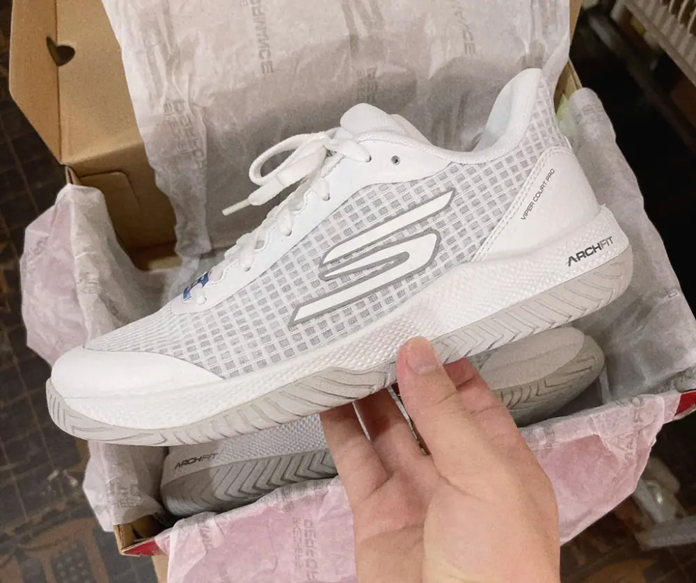 Giày Skechers Viper Court Pro 'White' 172069C-WHT - Ảnh 4