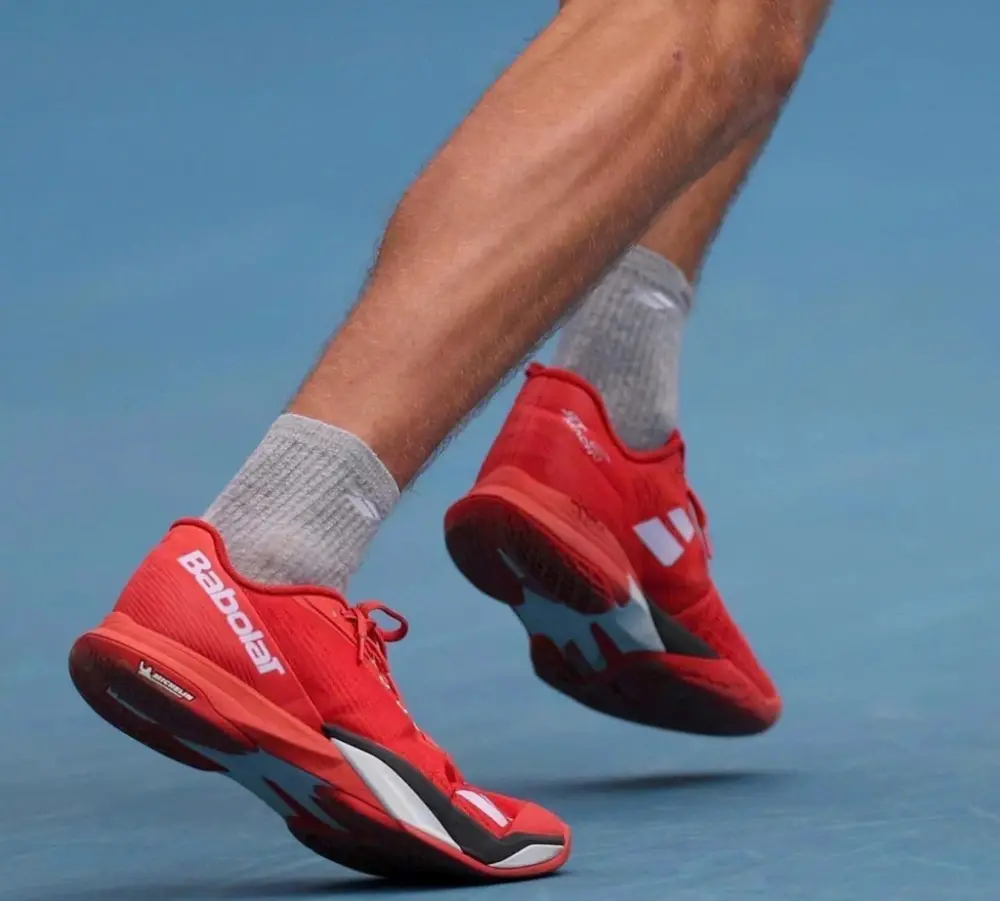 Alternative view of Giày Babolat Jet Mach 4 All Court ‘Red White’ 30S26629B-5050