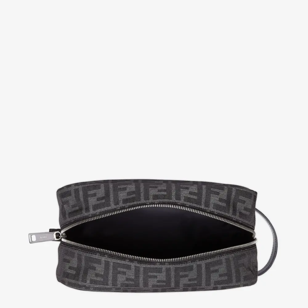 Túi Fendi FF Toiletry Case 'Black' 7N0141AVC6F1USQ - Ảnh 4