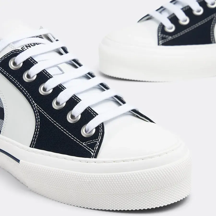 Giày Burberry Blue Fabric Vintage Check 'Black White' 8070832 - Ảnh 4