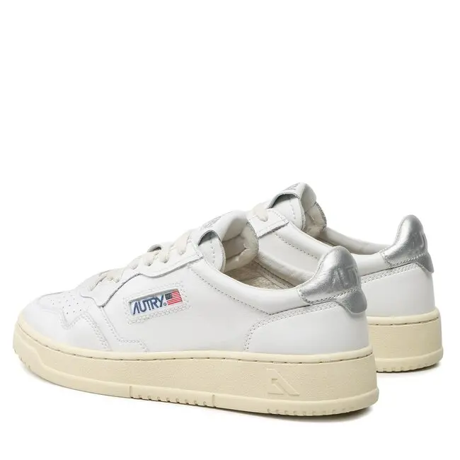 Giày Autry Medalist Low Leather ‘White Silver’ AULM-LL05 - Ảnh 5