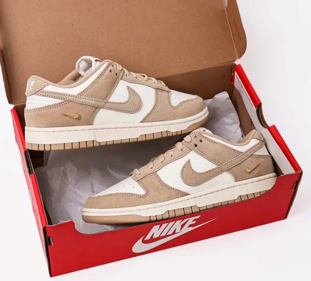 Giày Nike Dunk Low ‘Sail Metallic Gold’ IO4244-101 - Ảnh 5