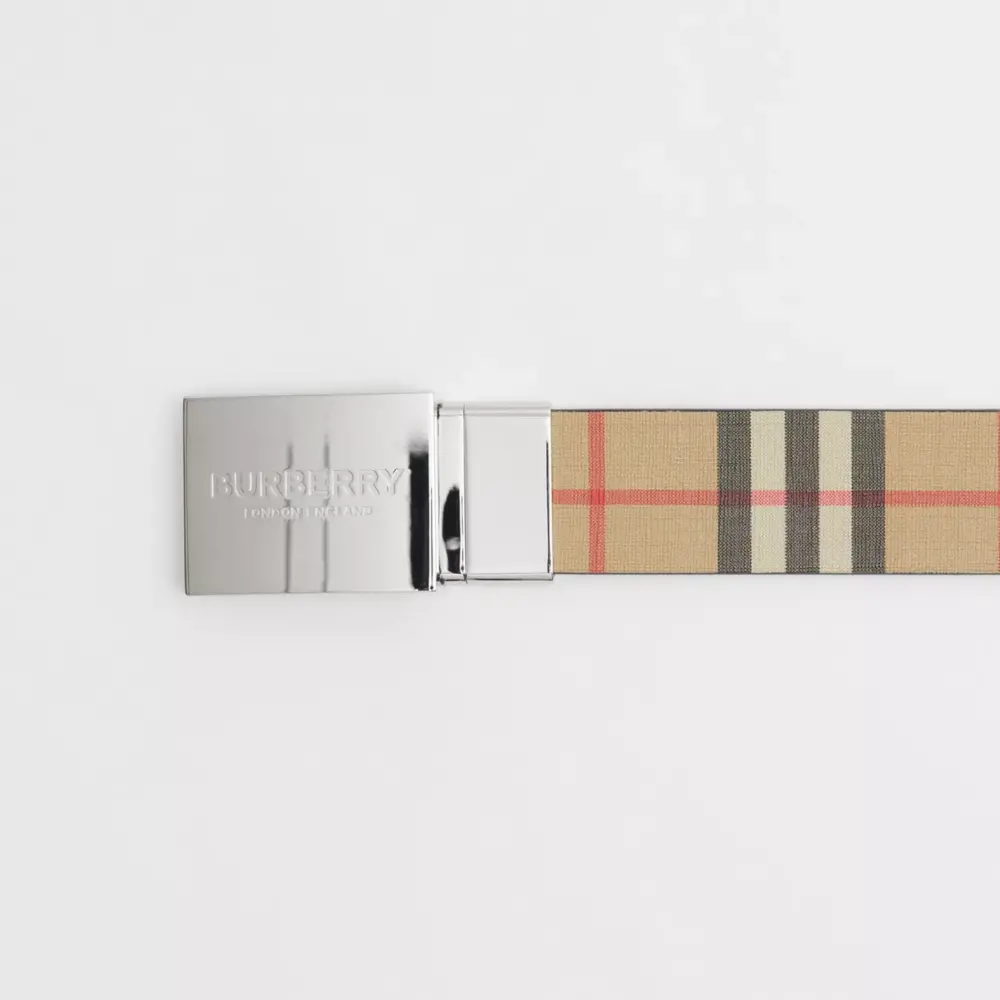Alternative view of Thắt Lưng Burberry Reversible Plaque 'Archive Beige' 80527831