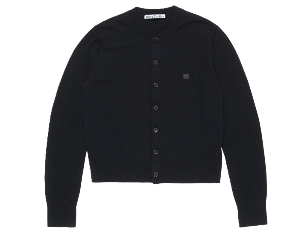 Áo Acne Studios fitted cardigan yak wool 'Black' A60657-900
