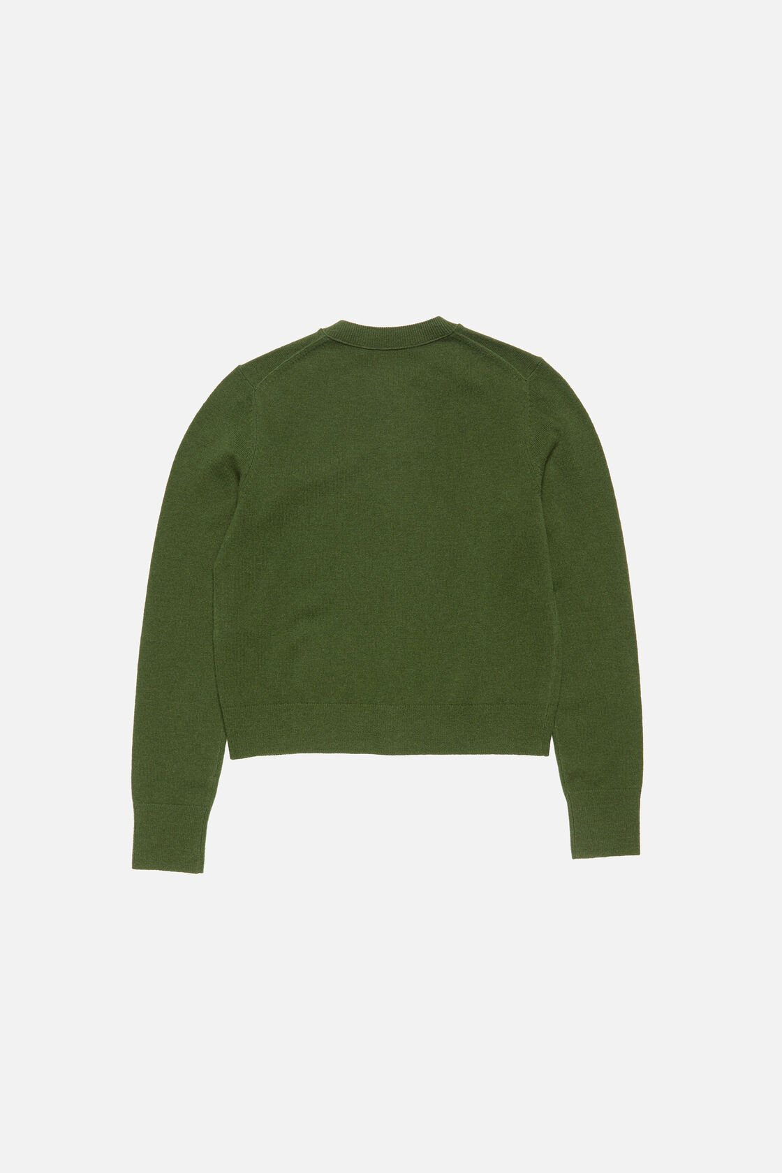 Alternative view of Áo Acne Studios fitted cardigan yak wool 'Bottle green' A60657-AAZ