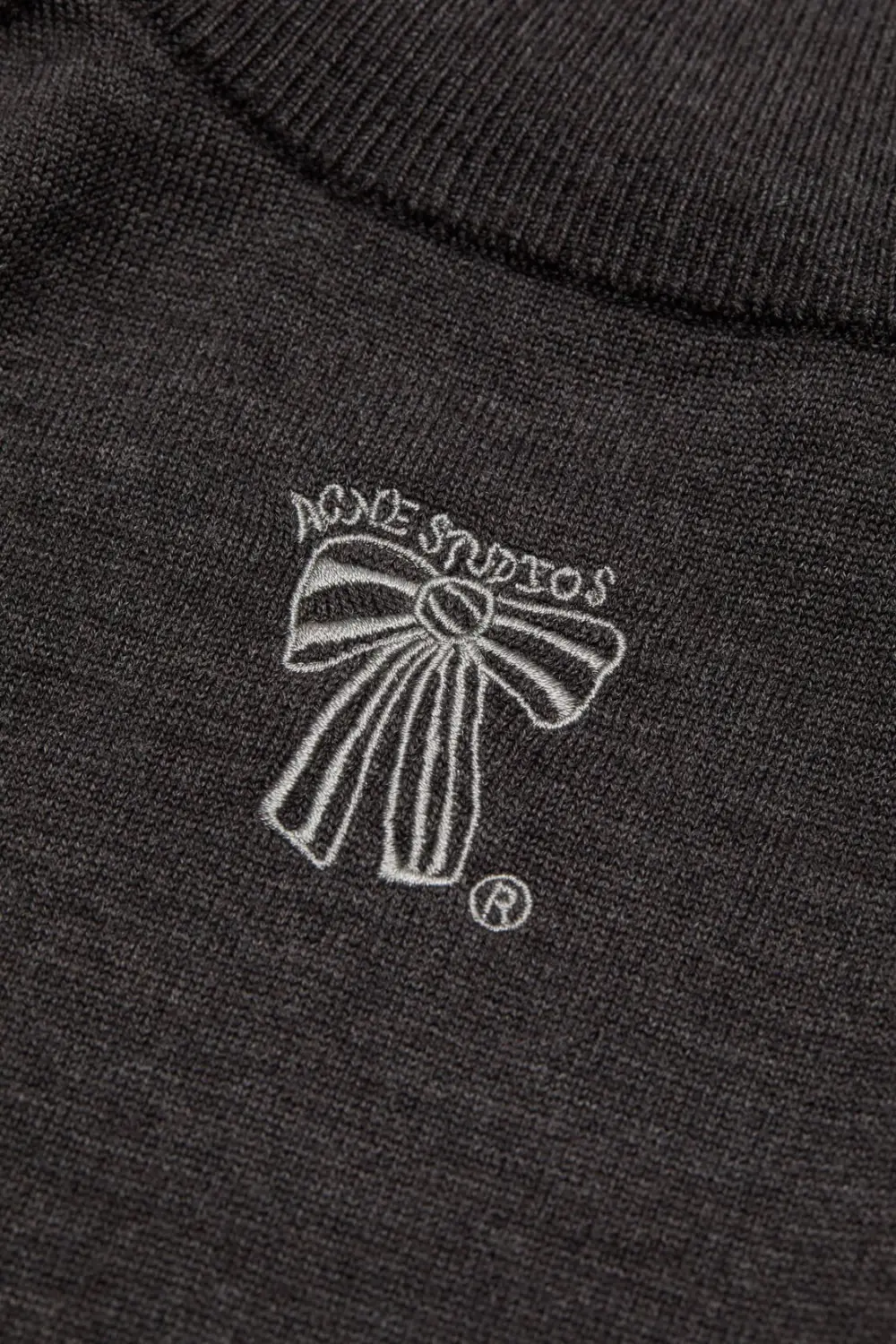 Alternative view of Áo Acne Studios zip up cardigan 'anthracite grey' B60365-AA2