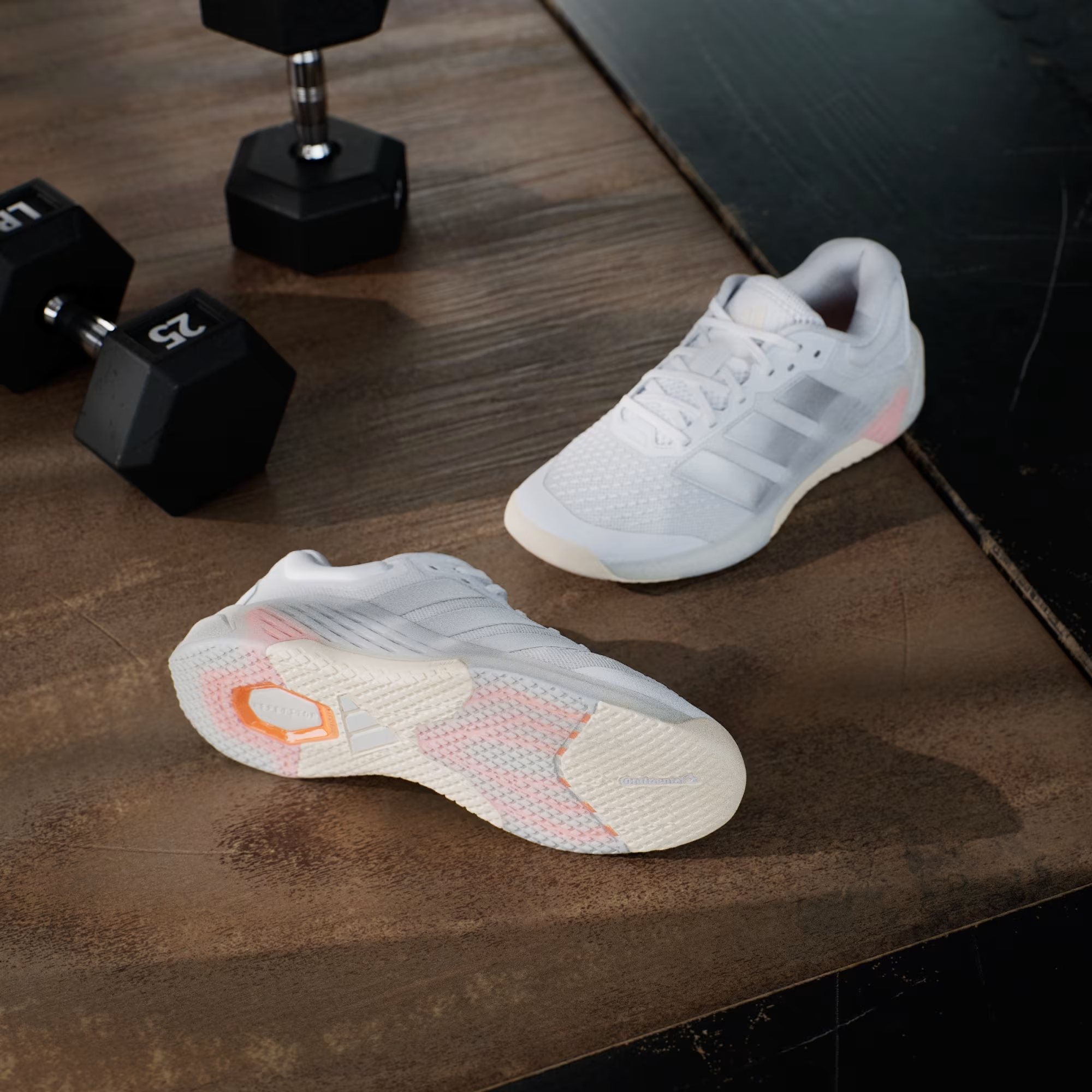 Alternative view of Giày Adidas Dropset 4 Training ‘Silver Metallic’ JR4666