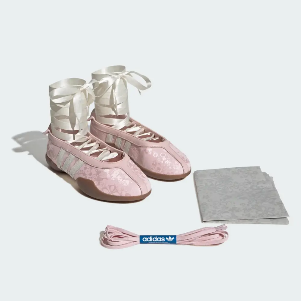 Giày adidas Taekwondo Mei Ballet 'Sand Pink' IH6915 - Ảnh 4