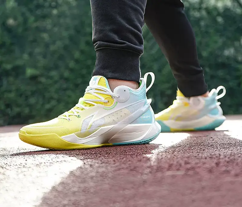 Alternative view of Giày Lining Sonic 10 Mid ‘Yellow Pure Blue’ ABAS069-8H