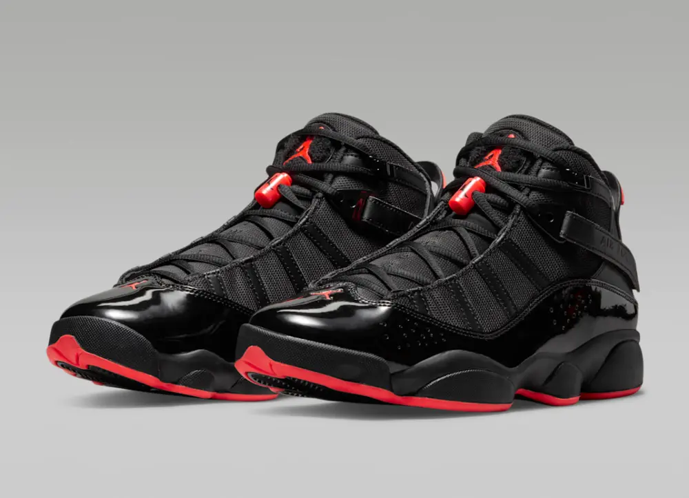 Giày Nike Air Jordan 6 Rings ‘Black Infrared’ 322992-066 - Ảnh 4